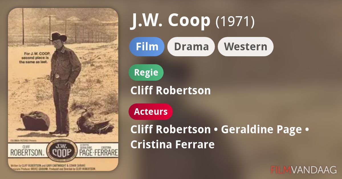 J.W. Coop (film, 1971) FilmVandaag.nl