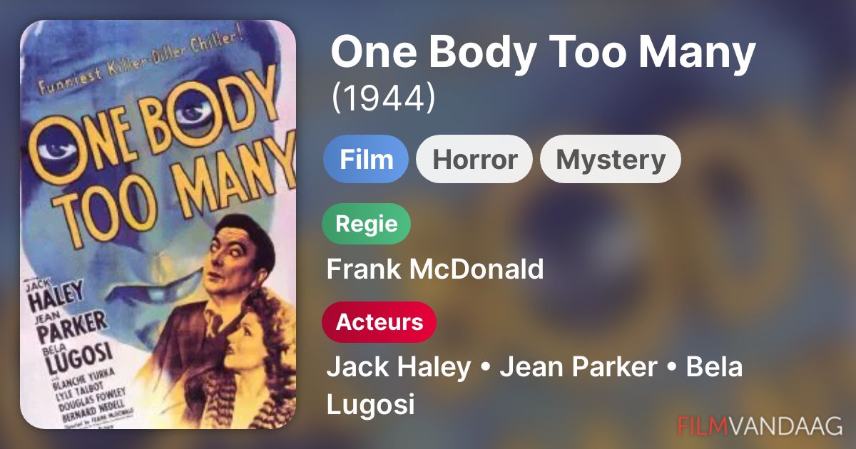 One Body Too Many (film, 1944) FilmVandaag.nl