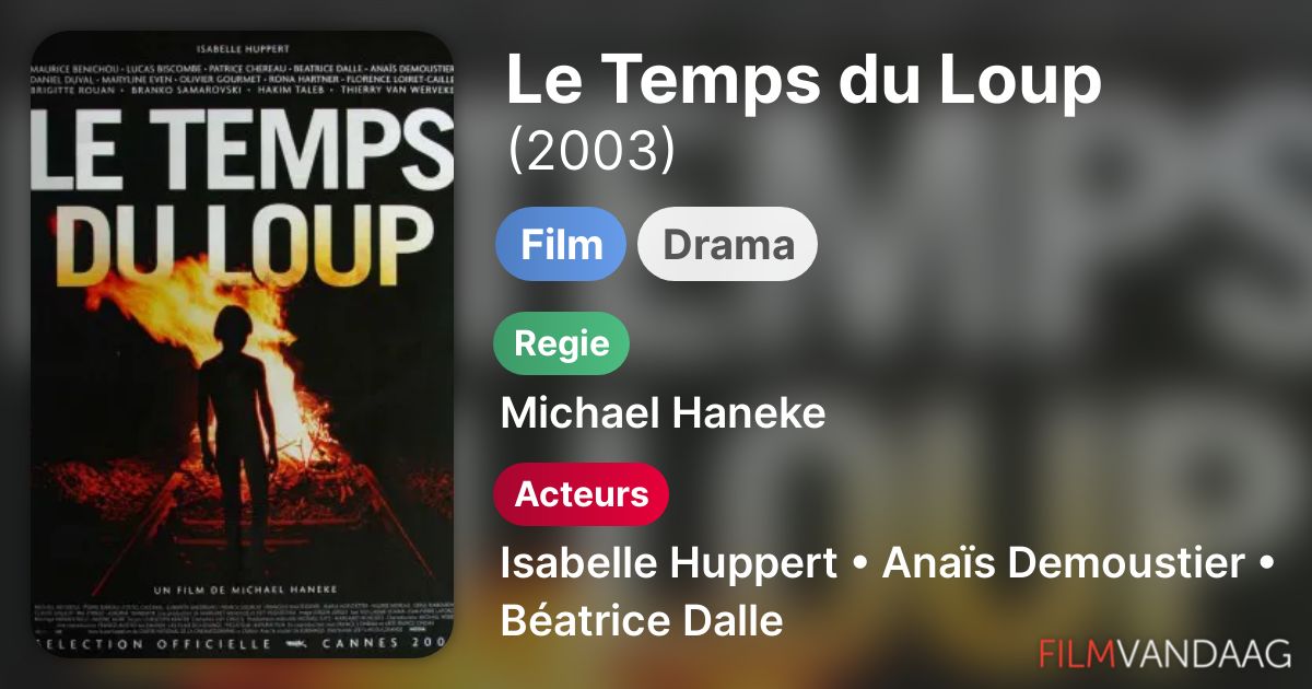 Le Temps Du Loup Le Temps du Loup (film, 2003) - FilmVandaag.nl