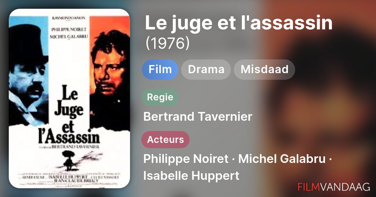 le juge et l'assassin livre
