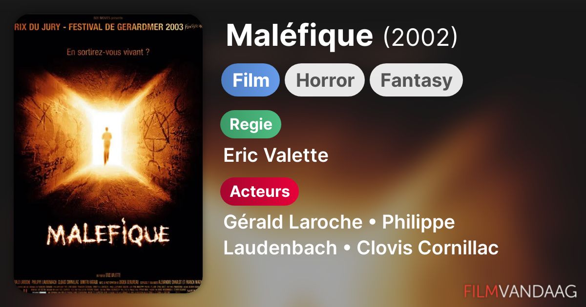 Maléfique (film, 2002) FilmVandaag.nl