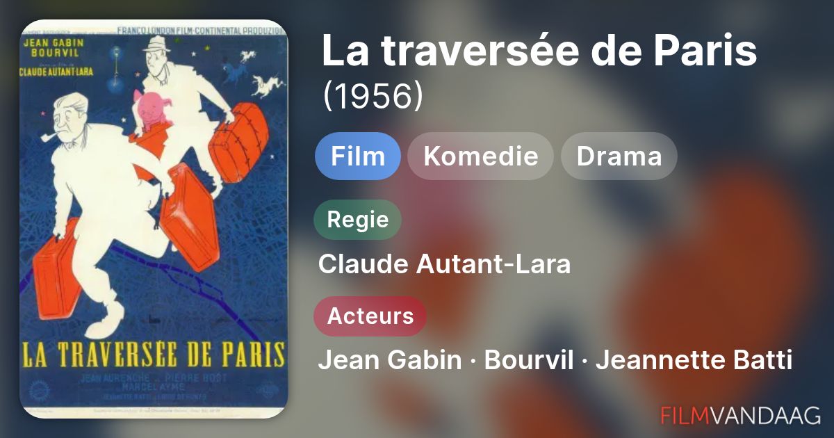 La traversée de Paris (film, 1956) - FilmVandaag.nl