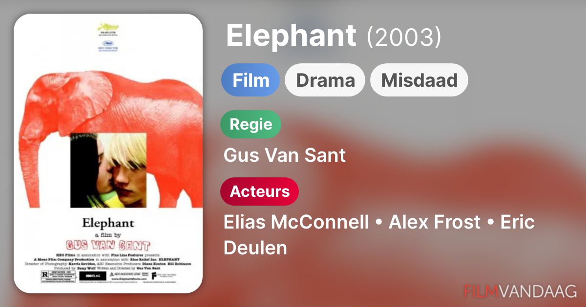 Elephant (film, 2003) FilmVandaag.nl