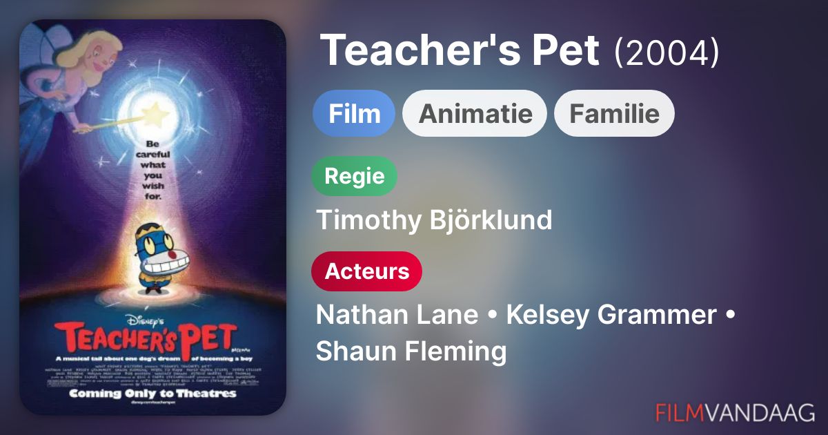 Teacher's Pet (film, 2004) FilmVandaag.nl