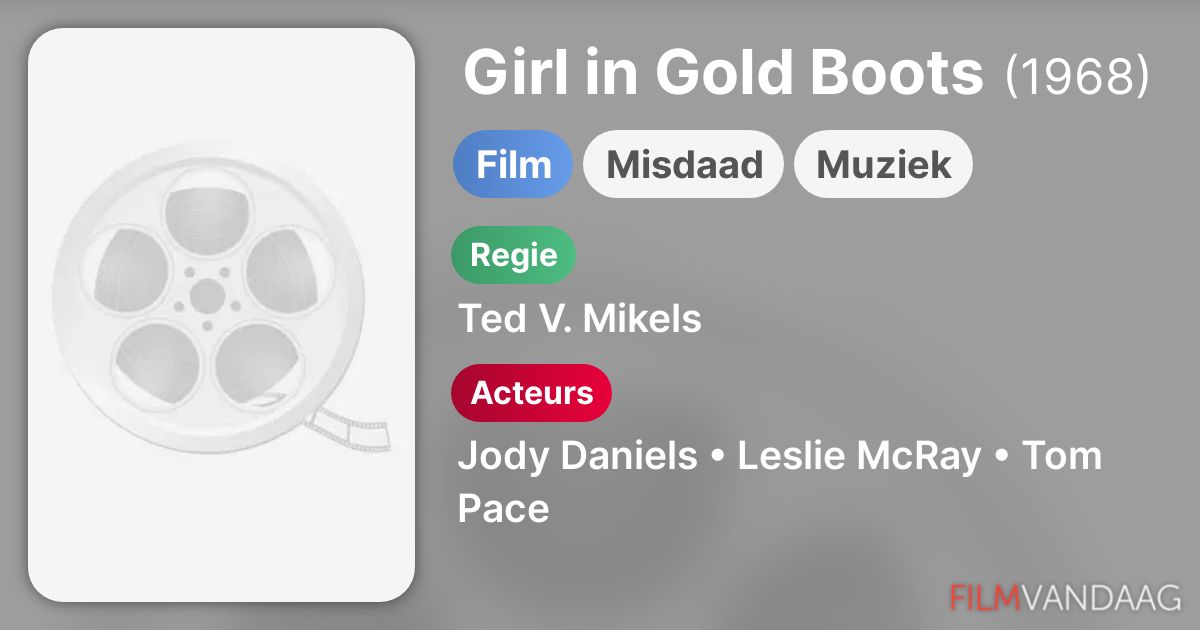 Girl in Gold Boots (film, 1968) FilmVandaag.nl