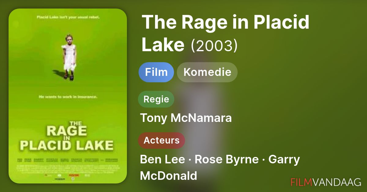 The Rage in Placid Lake (film, 2003) FilmVandaag.nl