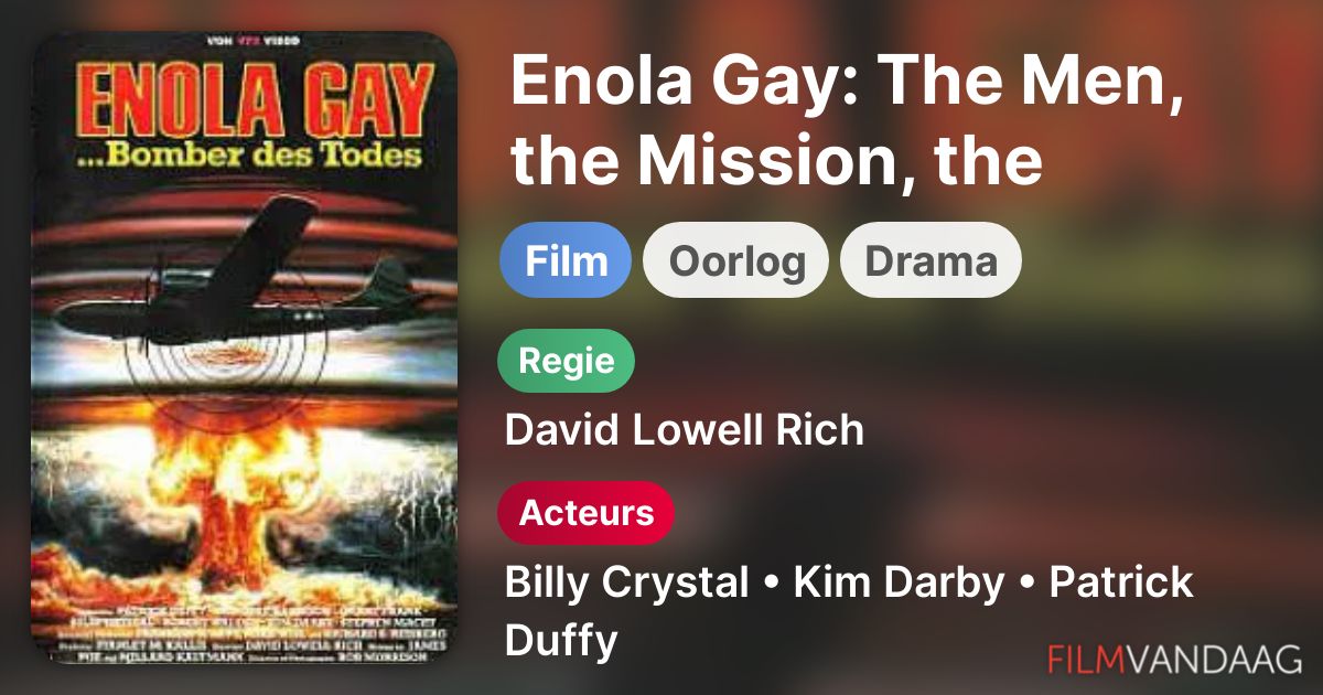 Enola Gay The Men The Mission The Atomic Bomb Enola Gay: The Men, the Mission, the Atomic Bomb (film, 1980