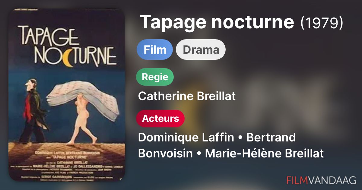 Tapage nocturne (film, 1979) FilmVandaag.nl