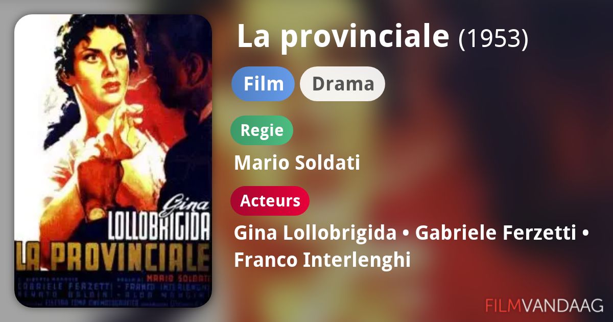 La provinciale (film, 1953) Nu Online Kijken FilmVandaag.nl