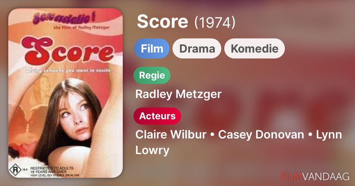 Score (film, 1974) FilmVandaag.nl