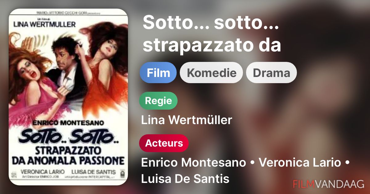 Sotto... sotto... strapazzato da anomala passione