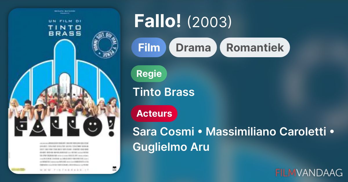 Fallo! (film, 2003) FilmVandaag.nl