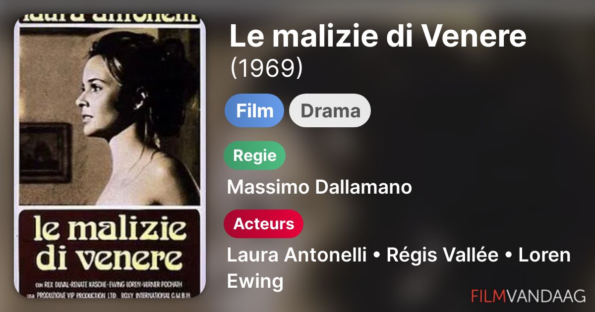 Le malizie di Venere (film, 1969) FilmVandaag.nl Le malizie di Venere (film, 1969) FilmVandaag.nl