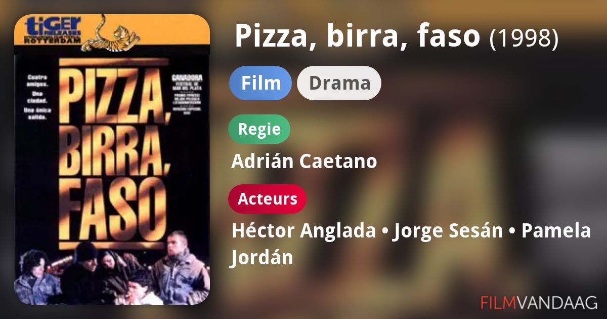 Pizza, birra, faso (film, 1998) FilmVandaag.nl