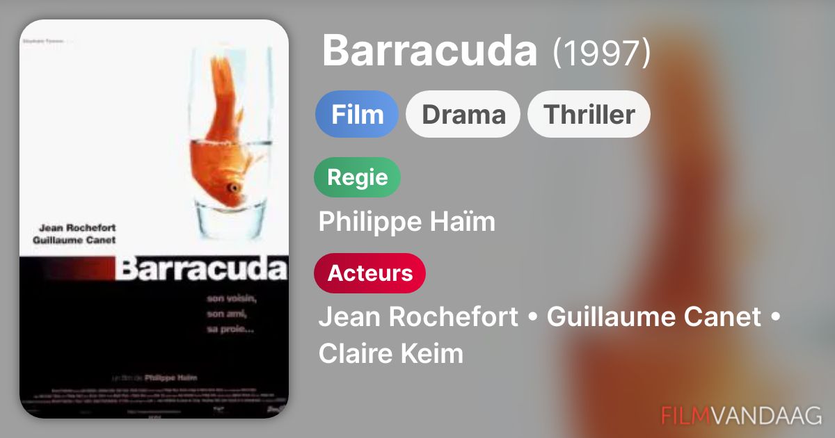 Barracuda (film, 1997) FilmVandaag.nl
