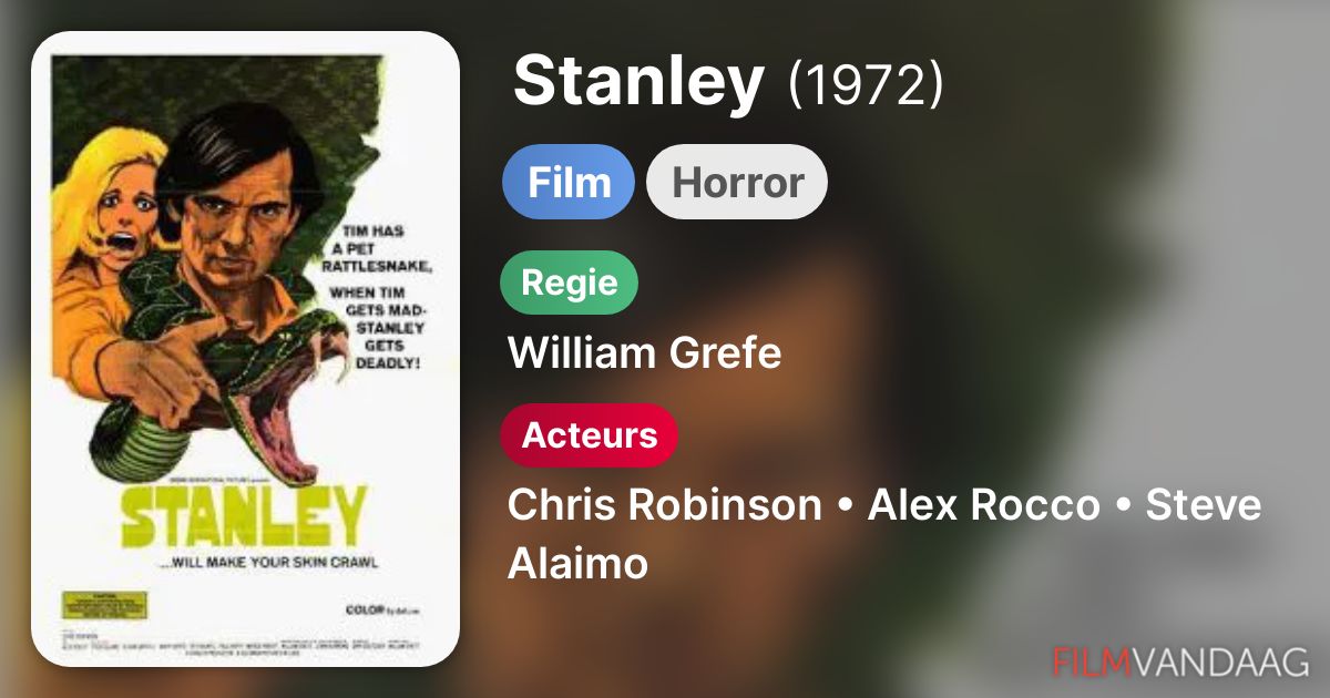 Stanley (film, 1972) FilmVandaag.nl