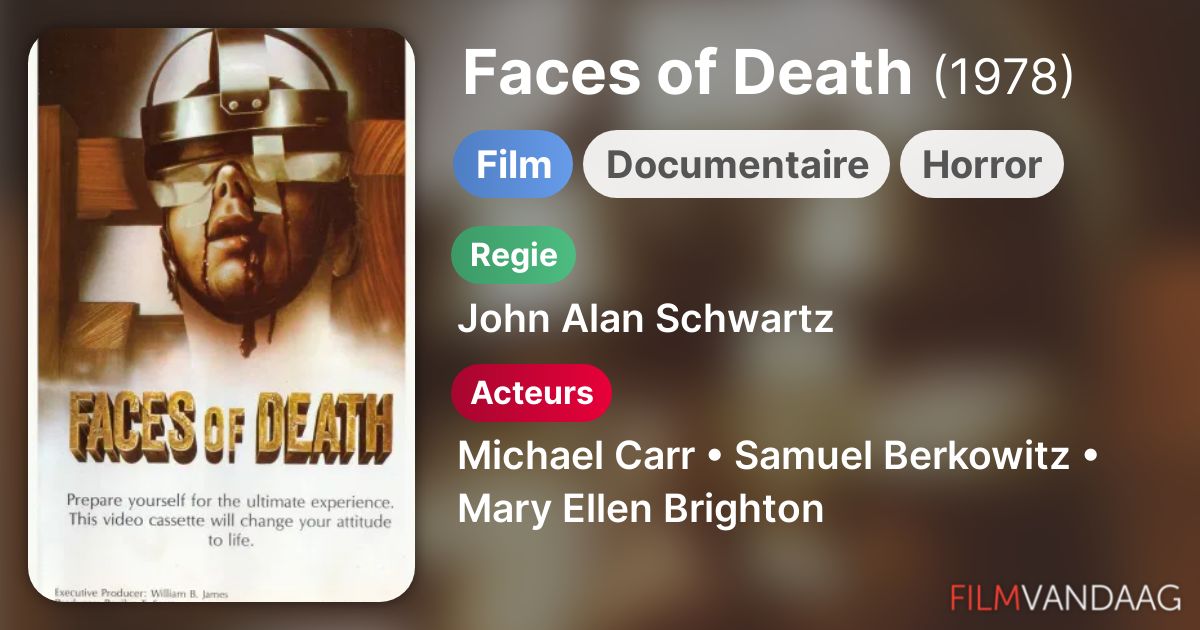 Faces of Death (film, 1978) FilmVandaag.nl
