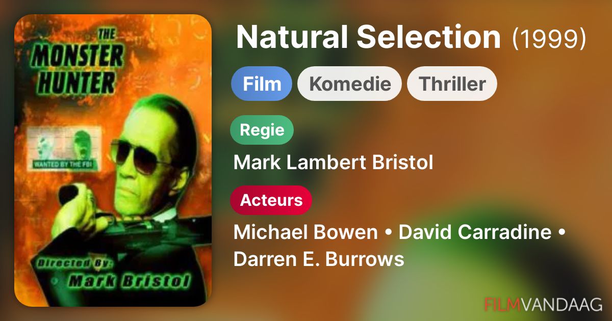 Natural Selection (film, 1999) FilmVandaag.nl