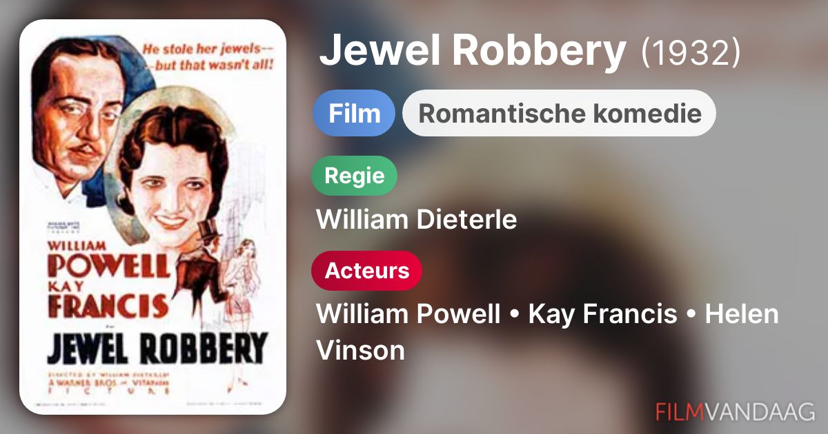 Jewel Robbery (film, 1932) FilmVandaag.nl