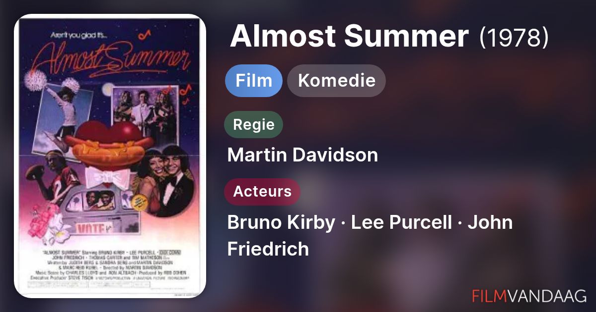 Almost Summer (film, 1978) - FilmVandaag.nl