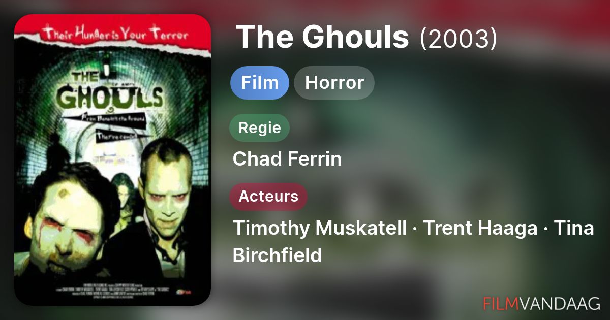 The Ghouls (film, 2003) - FilmVandaag.nl