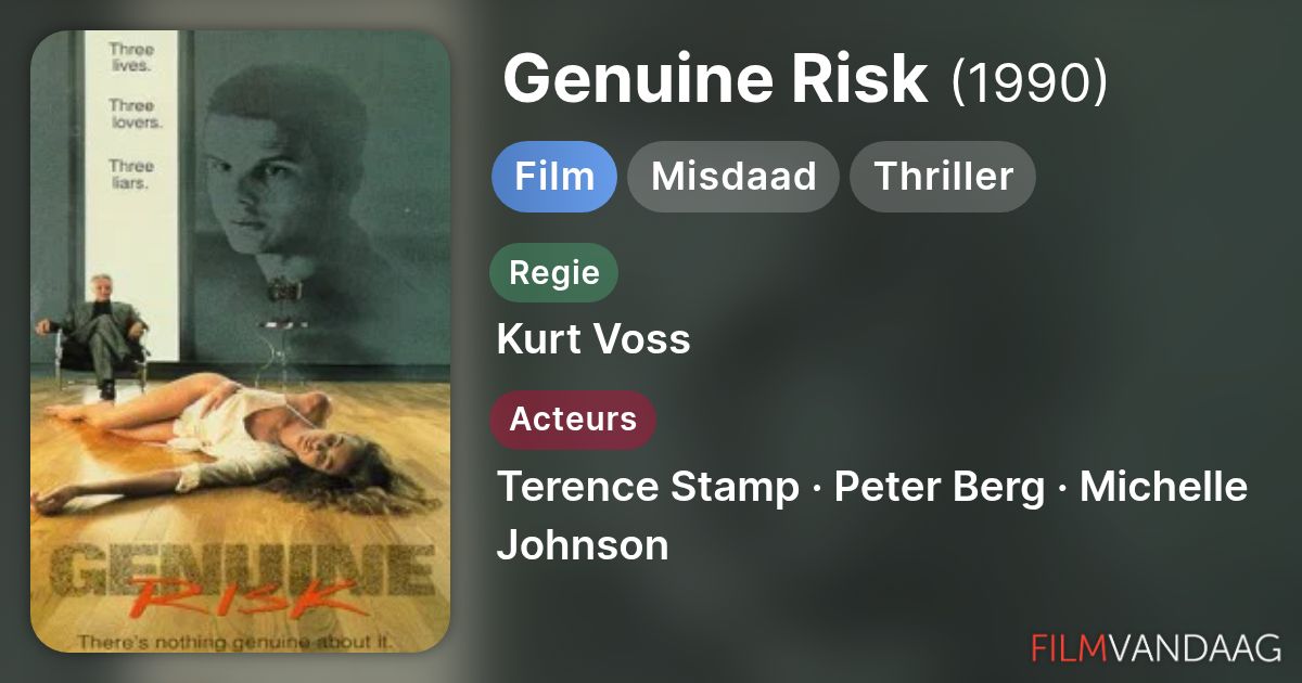 Genuine Risk (film, 1990) - FilmVandaag.nl