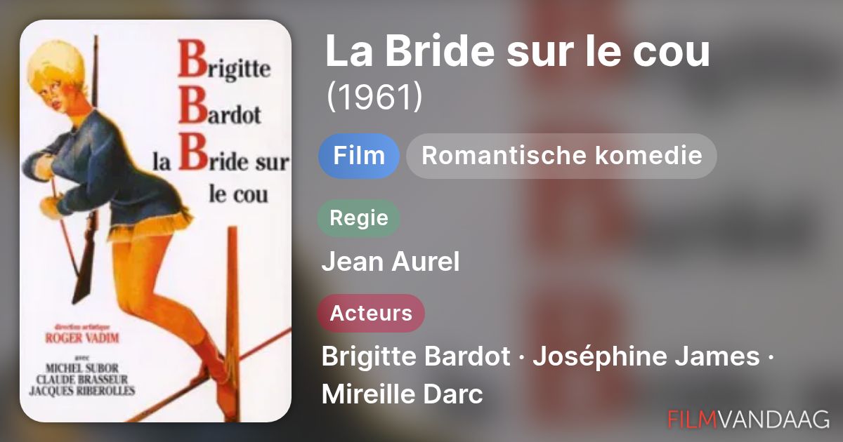 La Bride sur le cou (film, 1961) - FilmVandaag.nl