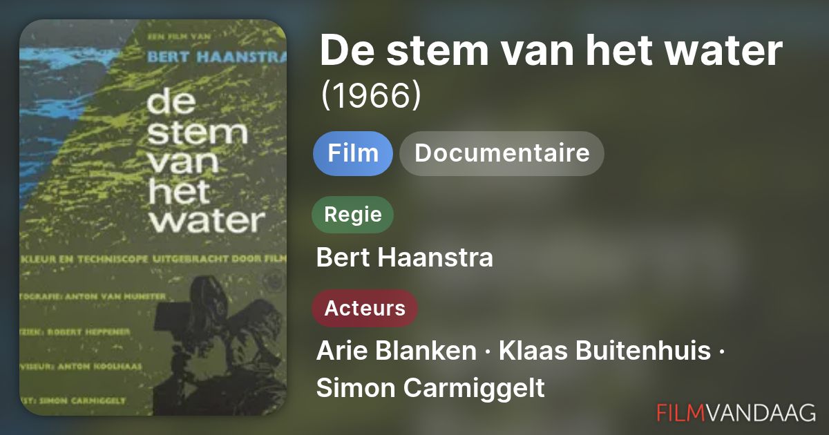 De Stem Van Het Water