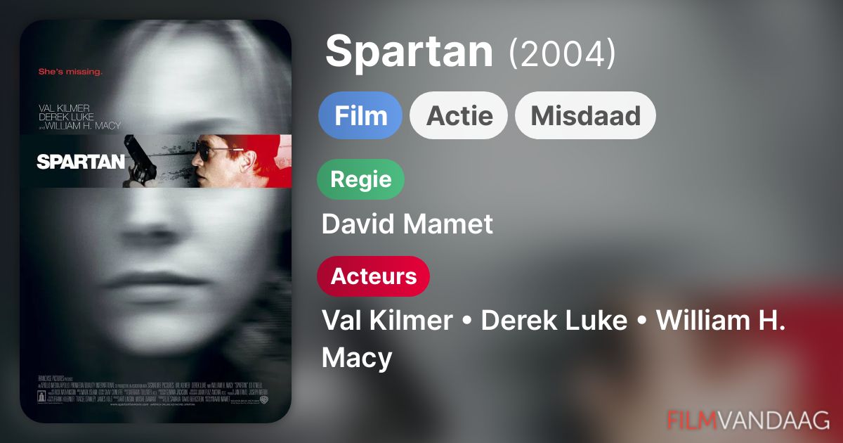 Spartan (film, 2004) FilmVandaag.nl Spartan (film, 2004) FilmVandaag.nl