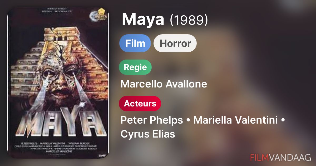 Maya (film, 1989) Nu Online Kijken FilmVandaag.nl