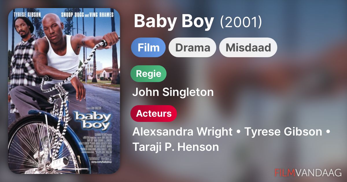 Baby Boy (film, 2001) Nu Online Kijken FilmVandaag.nl