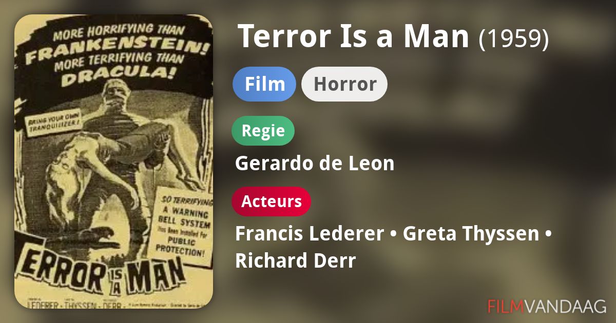 Terror Is a Man (film, 1959) FilmVandaag.nl