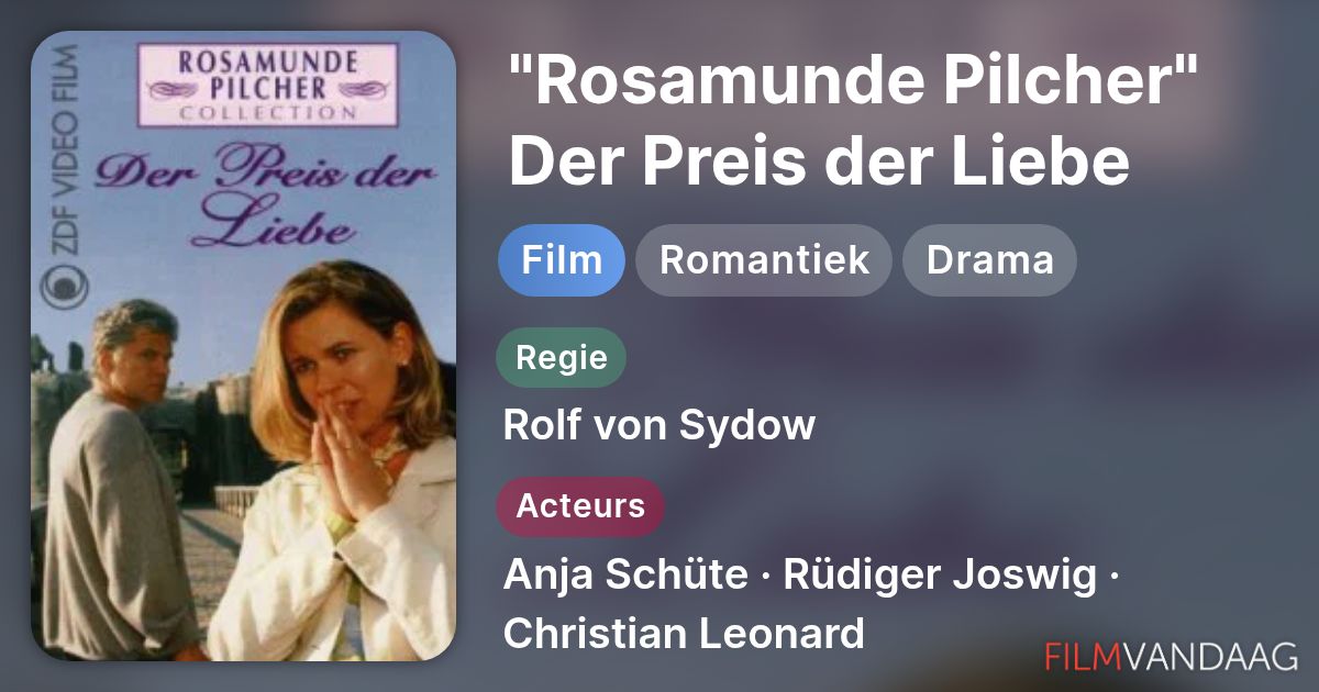 Rosamunde Pilcher Der Preis Der Liebe "Rosamunde Pilcher" Der Preis der Liebe (film, 1997) - FilmVandaag.nl