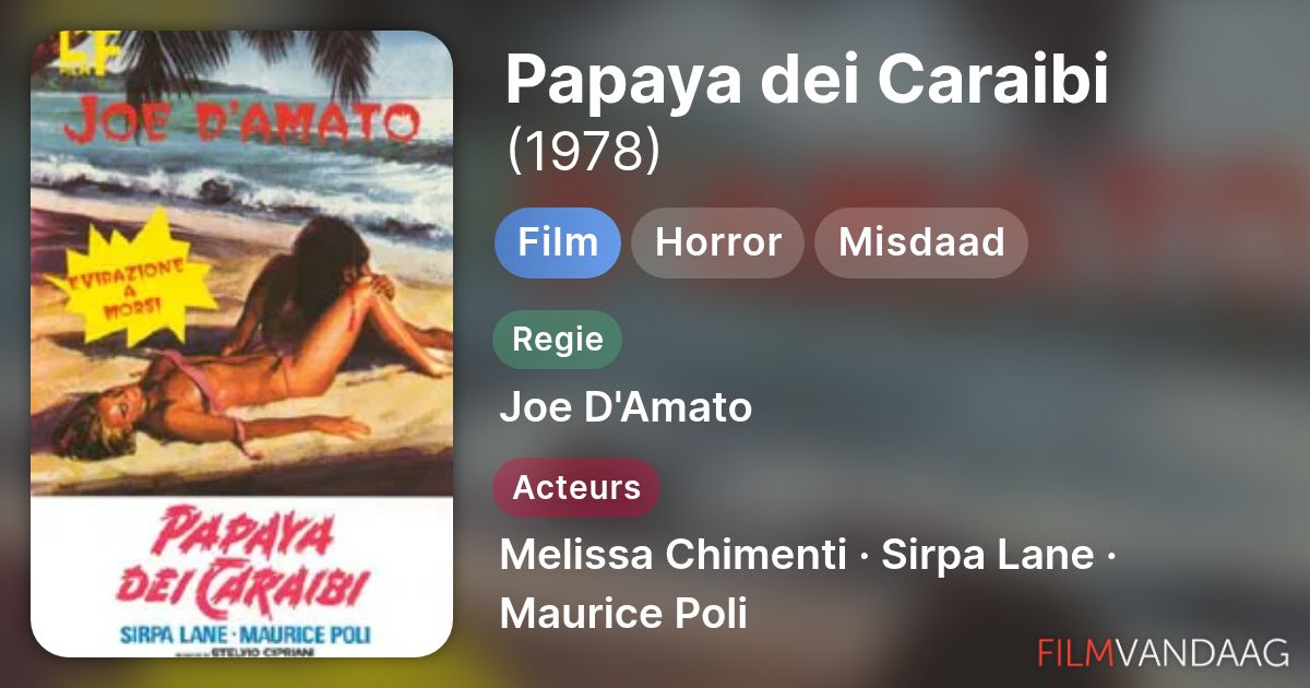 cast di papaya dei caraibi