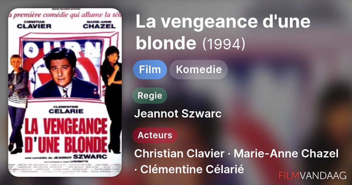 La Vengeance D Une Blonde 1994 Streaming