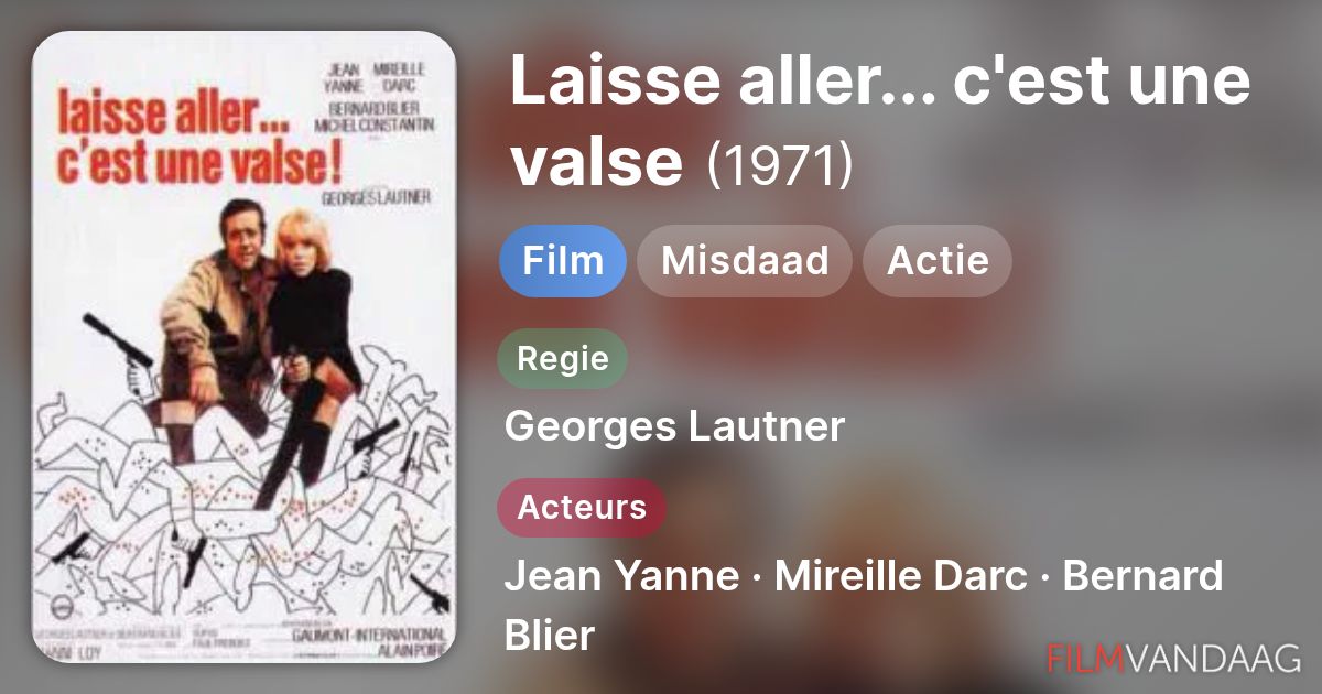 Laisse aller... c'est une valse (film, 1971) - FilmVandaag.nl