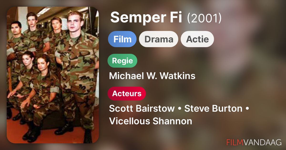 Semper Fi (film, 2001) FilmVandaag.nl