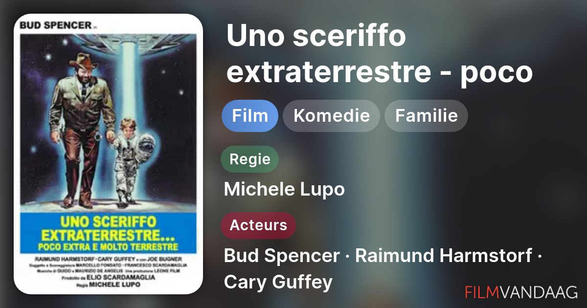 uno sceriffo extraterrestre poco extra e molto terrestre