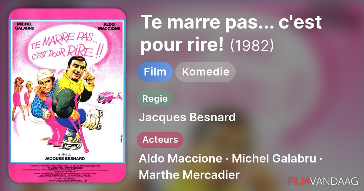 Te marre pas... c'est pour rire! (film, 1982) - FilmVandaag.nl