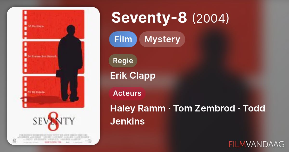 Seventy 8 On Rundle Seventy-8 (film, 2004) - FilmVandaag.nl