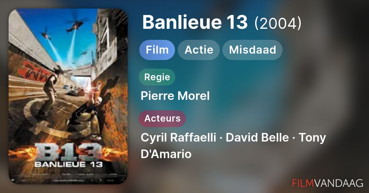 Banlieue 13 (film, 2004) - FilmVandaag.nl