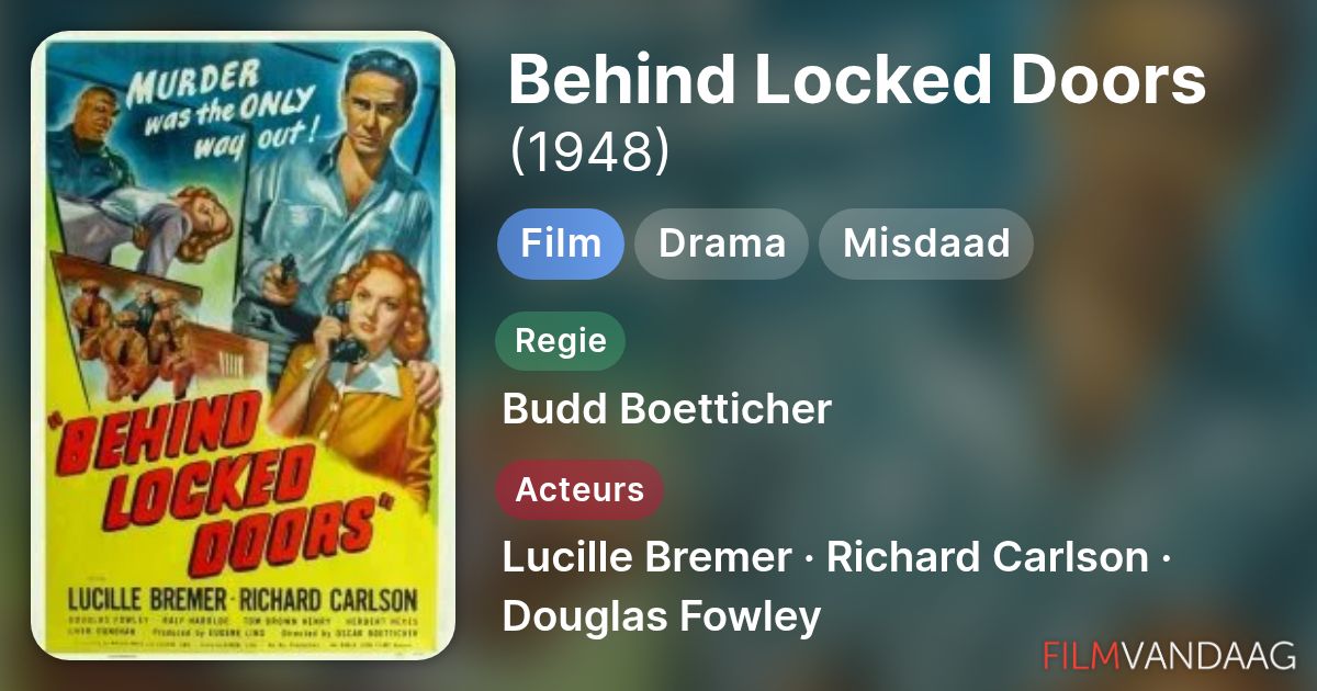 Behind Locked Doors (film, 1948) FilmVandaag.nl