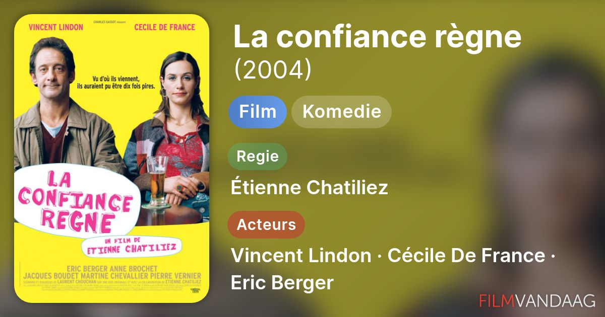 La confiance règne (film, 2004) kopen op dvd of blu-ray - FilmVandaag.nl