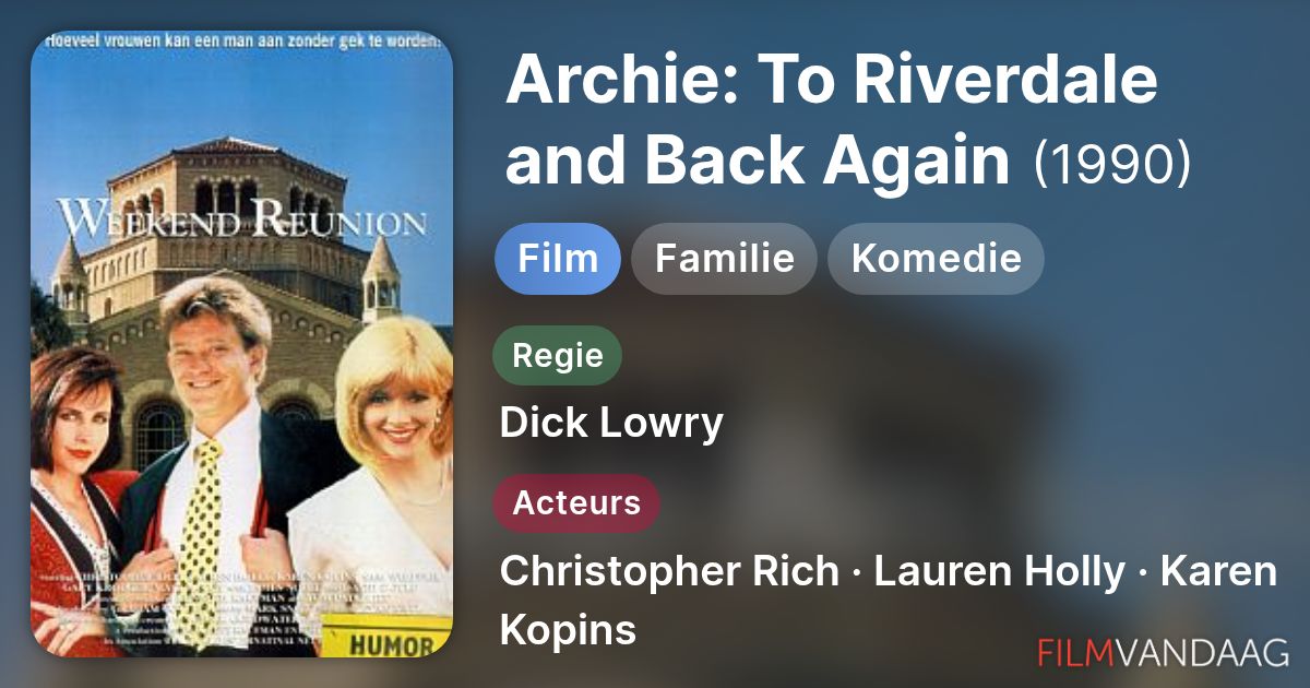 Archie: To Riverdale and Back Again (film, 1990) - FilmVandaag.nl