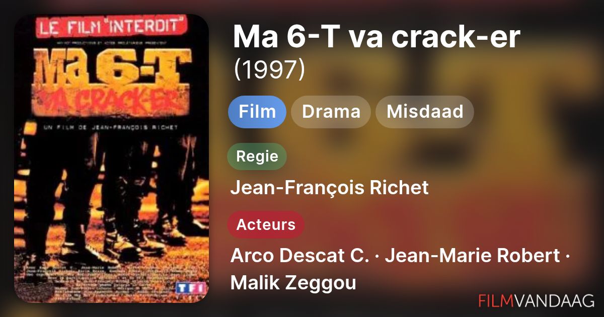 Ma 6-T va crack-er (film, 1997) - FilmVandaag.nl