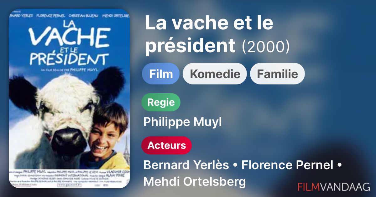 La vache et le président (film, 2000) FilmVandaag.nl La vache et le président (film, 2000) FilmVandaag.nl