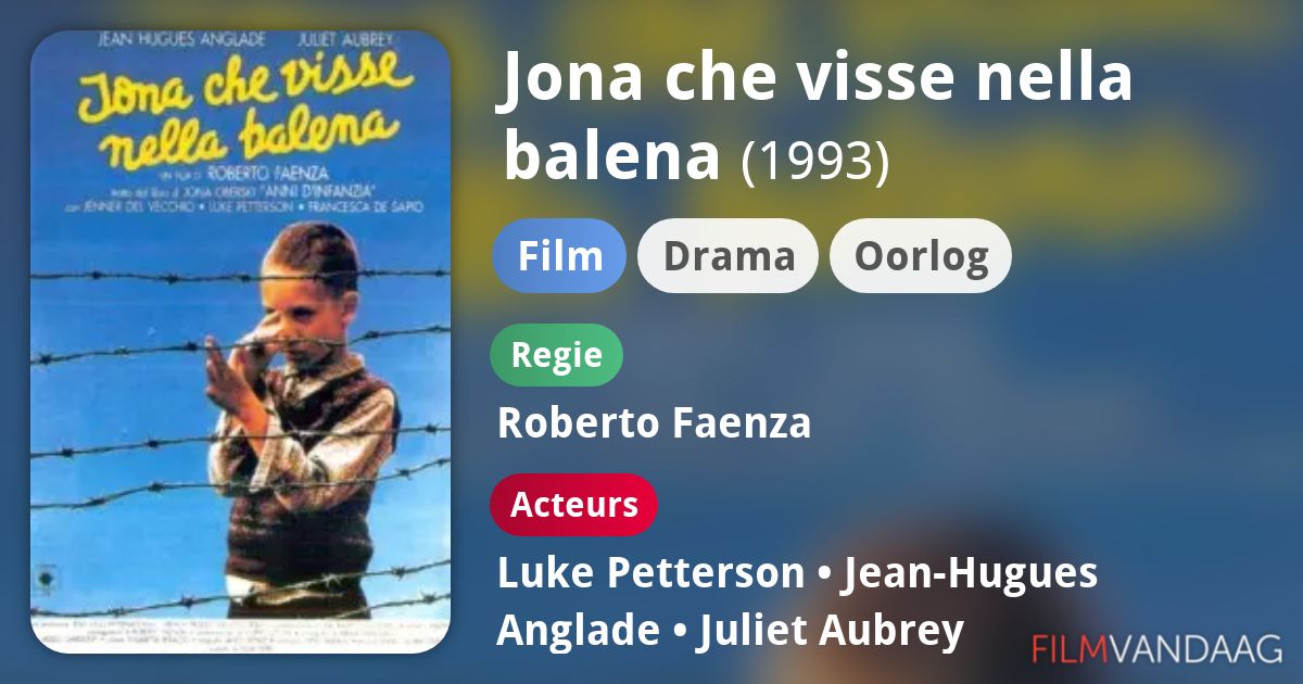 Jona che visse nella balena (film, 1993) kopen op dvd of bluray FilmVandaag.nl