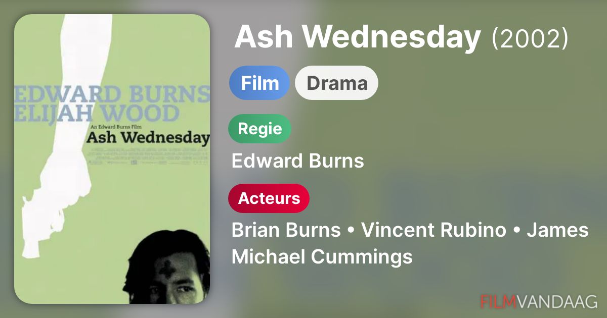 Ash Wednesday (film, 2002) FilmVandaag.nl