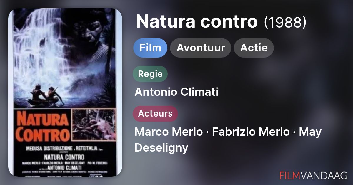 Natura contro (film, 1988) - FilmVandaag.nl