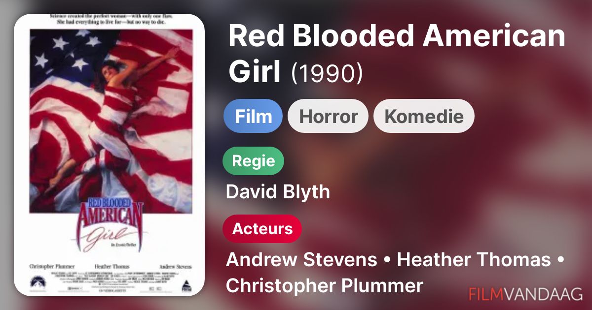 Red Blooded American Girl (film, 1990) FilmVandaag.nl